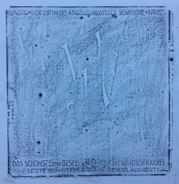 20.09.2017 Stick-Schablone - embroidery template - modèle broderie - szablon do haftowania Matthias Harnisch - Frottage du jour