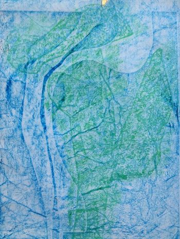 05.02.2021 Papier - paper - papier - papier Matthias Harnisch * Frottage du jour