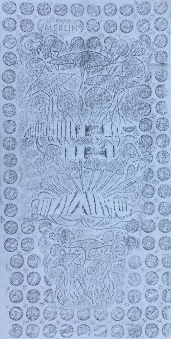 16.06.2023 "Croak of vast manless moonless womoonless marsh" Matthias Harnisch * Frottage du jour