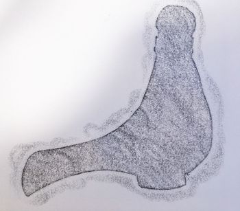 23.10.2021 Papier - paper - papier - papier Matthias Harnisch * Frottage du jour