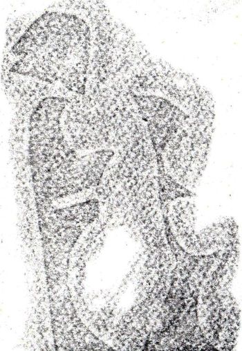 27.11.2024 Papier - paper - papier - papier Matthias Harnisch * Frottage du jour