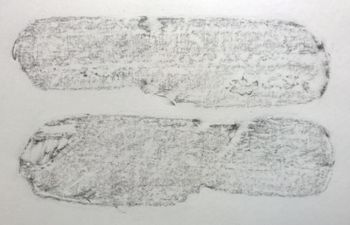 04.10.2016 Treibholz - driftwood - bois flottant - drewno dryfujące Matthias Harnisch - Frottage du jour