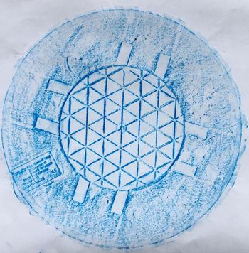 10.02.2021 Kunststoff - synthetic material - matière plastique - tworzywo Matthias Harnisch * Frottage du jour