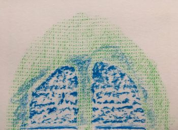 13.02.2021 Wachs/Leinen - wax/linen - cire/toile de lin - wosk/tkanina lniana Matthias Harnisch * Frottage du jour