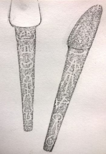 05.08.2016 Gabel und Messer - fork and knife - fourchette et couteau - widelec i nóż Matthias Harnisch - Frottage du jour