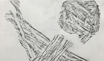 07.12.2021 Holz - wood - bois - drewno Matthias Harnisch * Frottage du jour