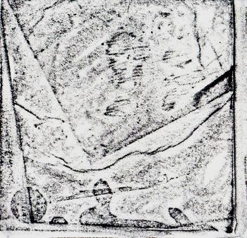 18.08.2026 Papier - paper - papier - papier Matthias Harnisch * Frottage du jour