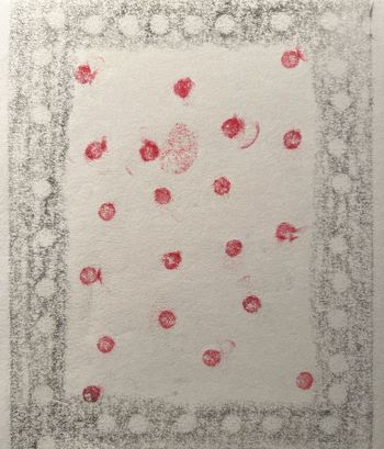 20.01.2025 Papier - paper - papier - papier Matthias Harnisch * Frottage du jour