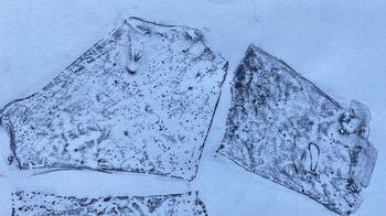 07.03.2023 Eis - ice - glace - lód Matthias Harnisch * Frottage du jour