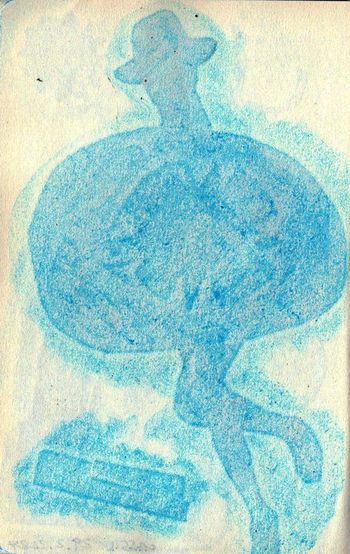 18.03.2024 Papier - paper - papier - papier Matthias Harnisch * Frottage du jour