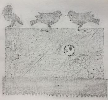 09.04.2017 Verschiedene Oberflächen - various surfaces - surfaces différentes - różne powierzchnie Matthias Harnisch - Frottage du jour