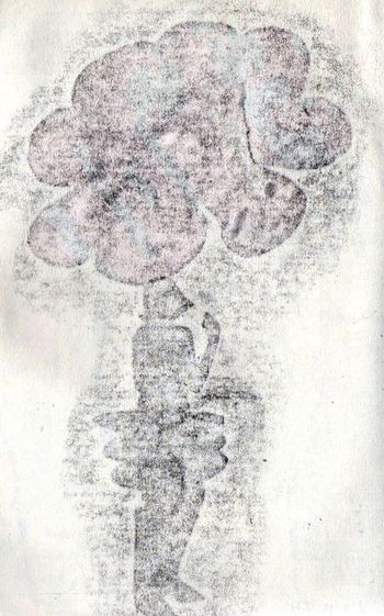 17.12.2024 Papier - paper - papier - papier Matthias Harnisch * Frottage du jour