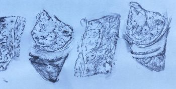 05.03.2023 Eis - ice - glace - lód Matthias Harnisch * Frottage du jour