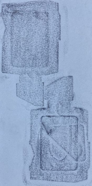 26.06.2023 Papier - paper - papier - papier Matthias Harnisch * Frottage du jour