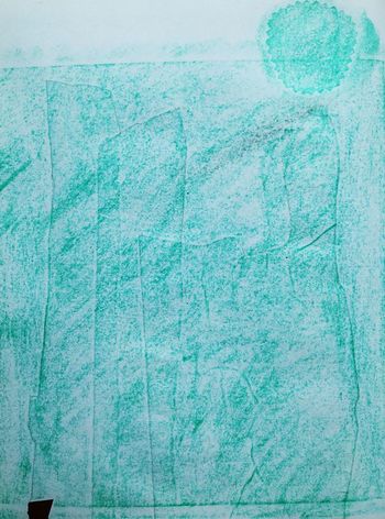 10.06.2021 Papier - paper - papier - papier Matthias Harnisch * Frottage du jour