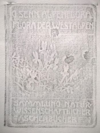 18.10.2016 Bucheinband - book cover - couvre-livres - okładka książki Matthias Harnisch - Frottage du jour