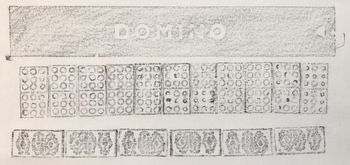 25.12.2016 Dominospiel - dominoes - domino - domino Matthias Harnisch - Frottage du jour