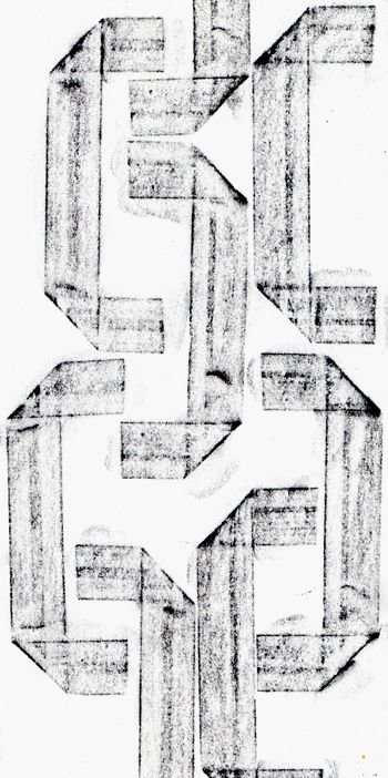25.06.2026 Papier - paper - papier - papier Matthias Harnisch * Frottage du jour