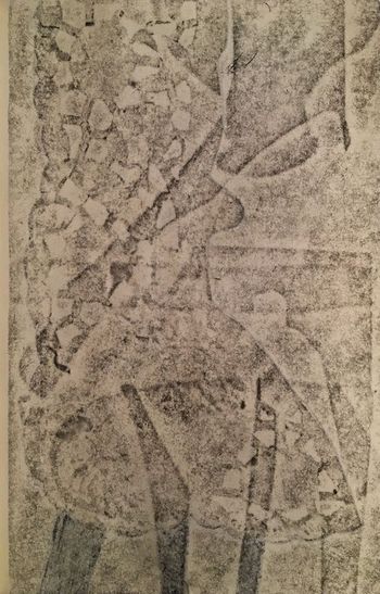 25.12.2021 Papier - paper - papier - papier Matthias Harnisch * Frottage du jour