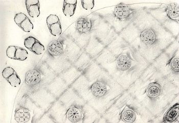 27.09.2024 Verschiedene Oberflächen - various surfaces - surfaces différentes - różne powierzchnie Matthias Harnisch * Frottage du jour