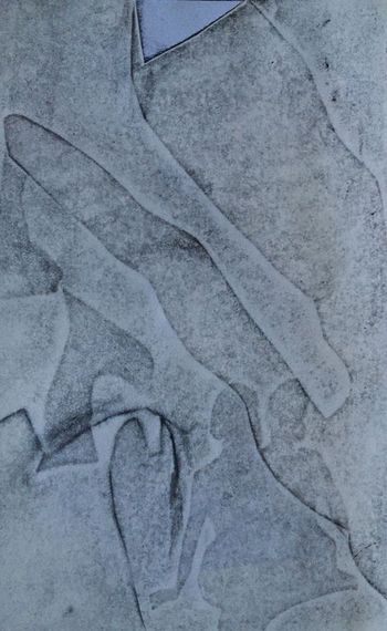 13.12.2021 Papier - paper - papier - papier Matthias Harnisch * Frottage du jour