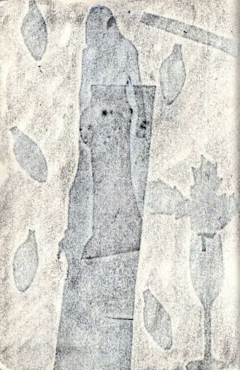 03.02.2024 Papier - paper - papier - papier Matthias Harnisch * Frottage du jour