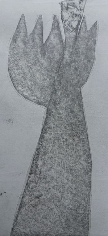 16.11.2025 Papier - paper - papier - papier Matthias Harnisch * Frottage du jour