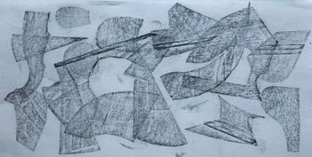 31.03.2021 Pappe/Papier/Tesafim - cardboard/paper/adhesive tape - carton/papier/ruban adhésif - karton/papier/taśma klejąca Matthias Harnisch * Frottage du jour