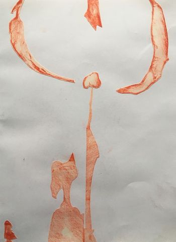 24.04.2021 Klebstoff - glue - colle - klej Matthias Harnisch * Frottage du jour