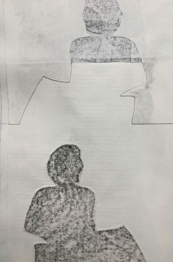 15.11.2021 Papier - paper - papier - papier Matthias Harnisch * Frottage du jour