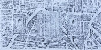 28.04.2023 Verschiedene Oberflächen - various surfaces - surfaces différentes - różne powierzchnie Matthias Harnisch * Frottage du jour