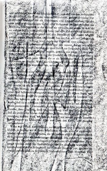 05.09.2022 Papier - paper - papier - papier Matthias Harnisch * Frottage du jour