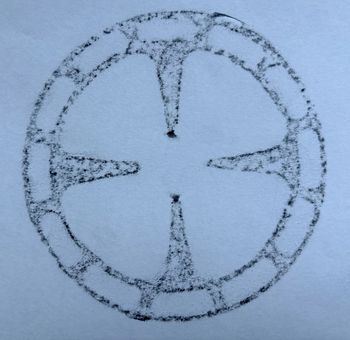 23.12.2025 Metall - metal - métal - metal Matthias Harnisch * Frottage du jour