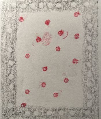 15.01.2025 Papier - paper - papier - papier Matthias Harnisch * Frottage du jour