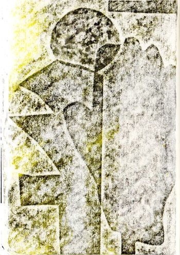 22.05.2024 Papier - paper - papier - papier Matthias Harnisch * Frottage du jour