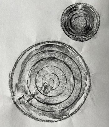 16.07.2024 Glas - glass - verre - szkło Matthias Harnisch * Frottage du jour