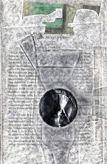 27.09.2022 Papier - paper - papier - papier Matthias Harnisch * Frottage du jour
