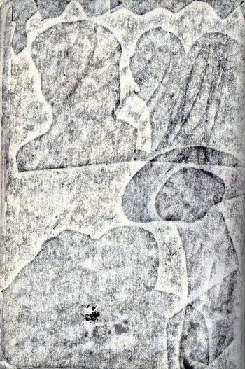 15.04.2024 Papier - paper - papier - papier Matthias Harnisch * Frottage du jour