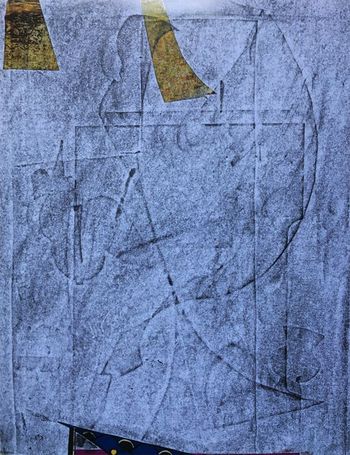 28.09.2021 Papier - paper - papier - papier Matthias Harnisch * Frottage du jour