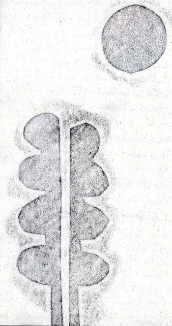 26.08.2023 Papier - paper - papier - papier Matthias Harnisch * Frottage du jour