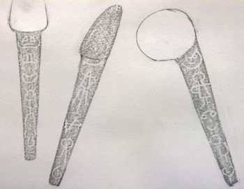 06.08.2016 Gabel, Messer, Löffel - fork, knife, spoon - fourchette, couteau, cuillière - widelec, nóż, łyżka Matthias Harnisch - Frottage du jour