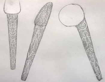 06.08.2016  Gabel, Messer, Löffel - fork, knife, spoon - fourchette, couteau, cuillière - widelec, nóż, łyżka Matthias Harnisch - Frottage du jour