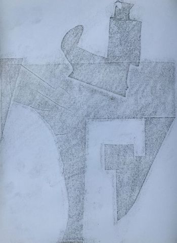08.10.2021 Papier - paper - papier - papier Matthias Harnisch * Frottage du jour