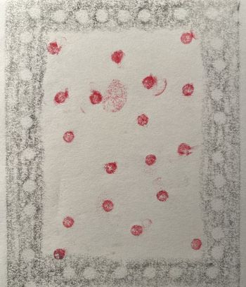 18.01.2025 Papier - paper - papier - papier Matthias Harnisch * Frottage du jour