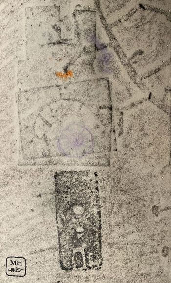 12.12.2022 Papier - paper - papier - papier Matthias Harnisch * Frottage du jour