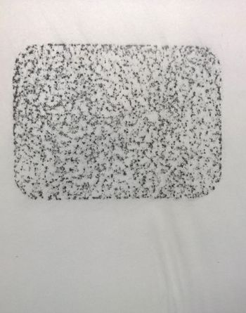 13.05.2016 Metallplatte - metal plate - plaque de métal - płyta metalowa Matthias Harnisch - Frottage du jour
