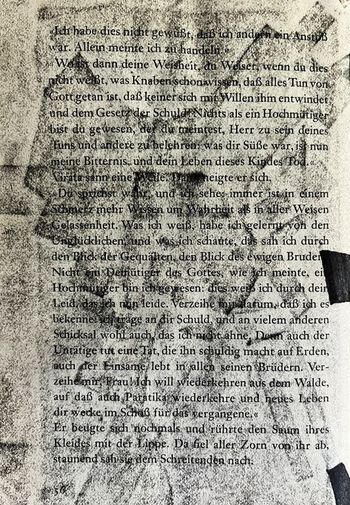 26.09.2023 Papier - paper - papier - papier Matthias Harnisch * Frottage du jour
