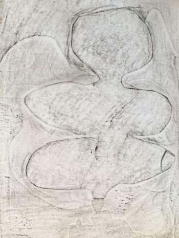 02.04.2022 Papier - paper - papier - papier Matthias Harnisch * Frottage du jour