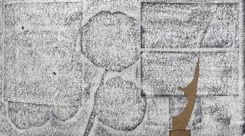 17.05.2023 Papier - paper - papier - papier Matthias Harnisch * Frottage du jour