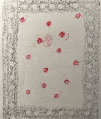 13.01.2025 Papier - paper - papier - papier Matthias Harnisch * Frottage du jour